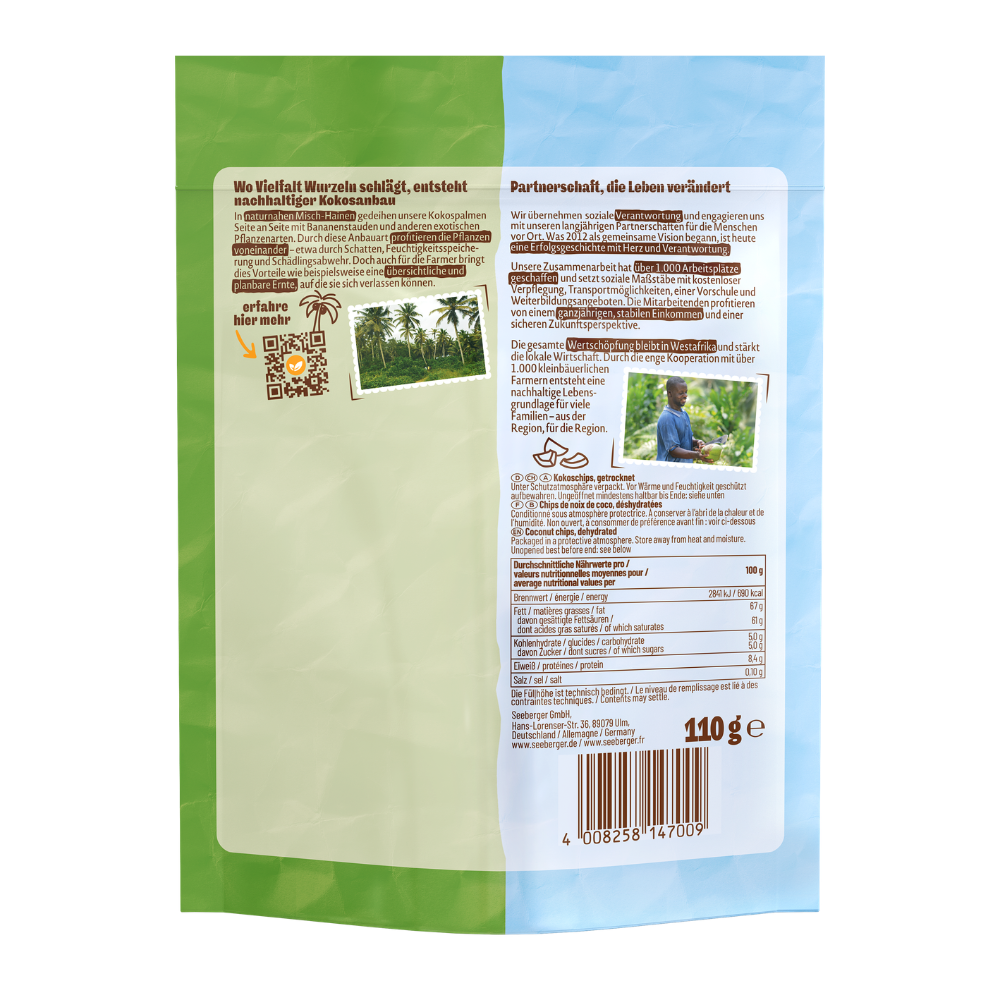 seeberger-silver-label-kokos-chips-chips-de-coco-6-x-110-g image 2