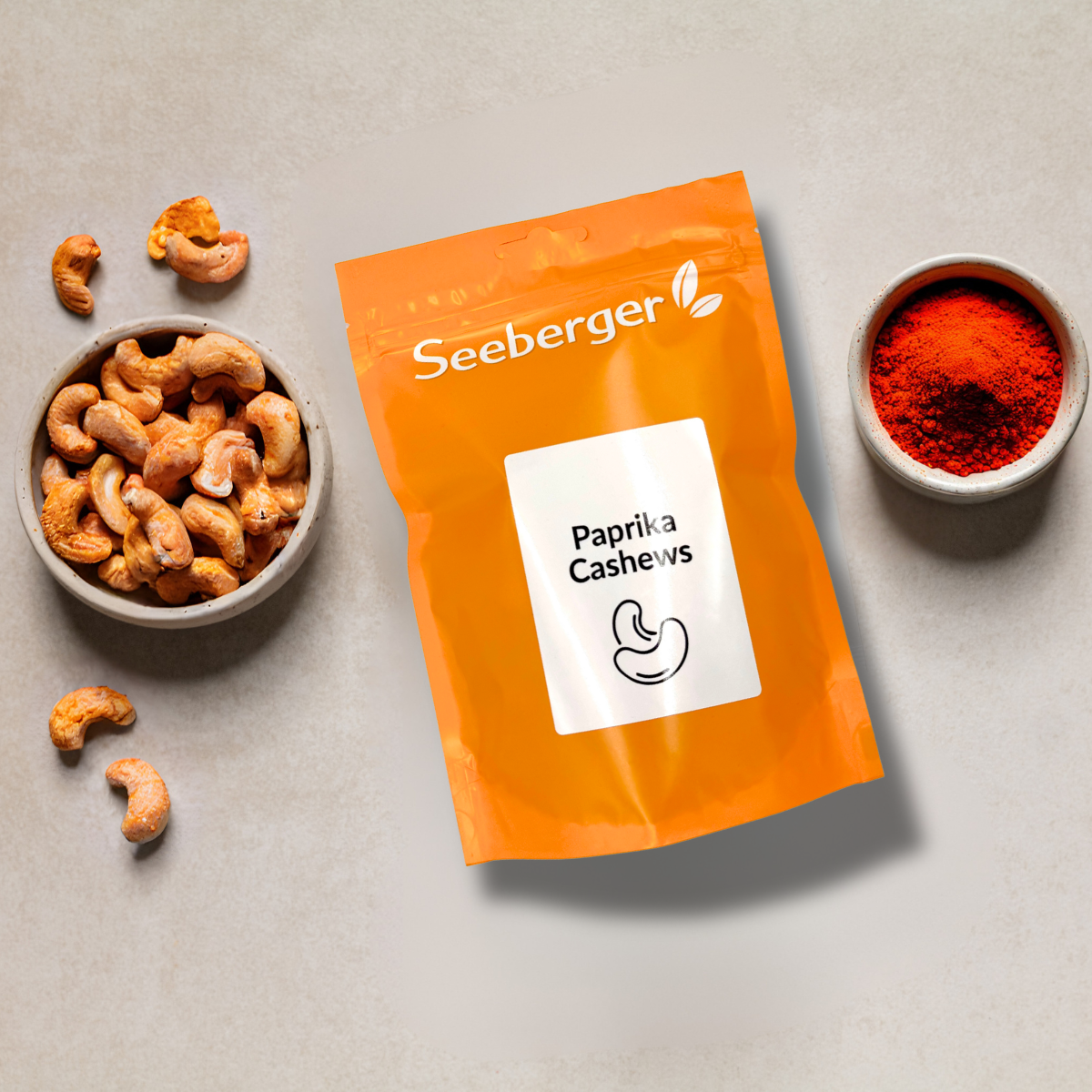 seeberger-silver-label-paprika-cashews-noix-de-cajou-150-g image 2