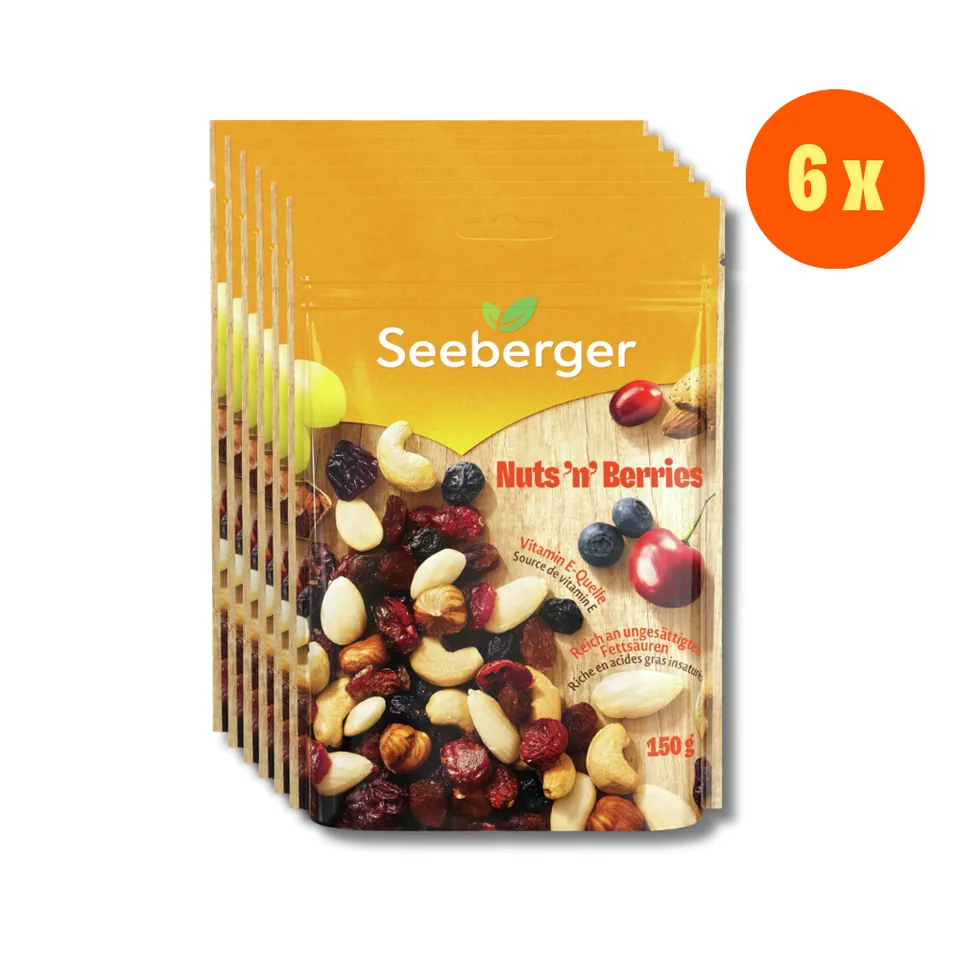 seeberger-silver-label-nuts-berries-multipack-6x150-g image 1