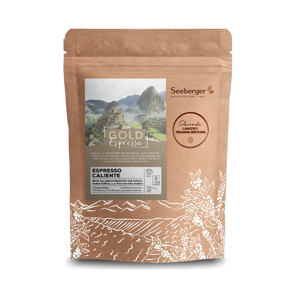 seeberger-gold-label-espresso-caliente-caf-grains-250-g image 1
