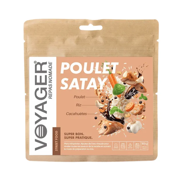 voyager-plats-poulet-satay-riz-lyophilis-cacahu-tes-street-food image 1