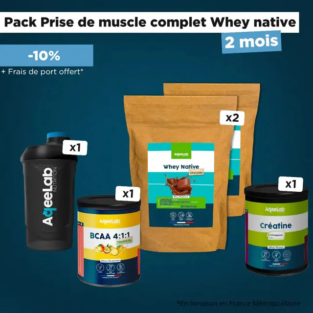 aqeelab-packs-sport-pack-prise-de-muscle-whey-chocolat image 1