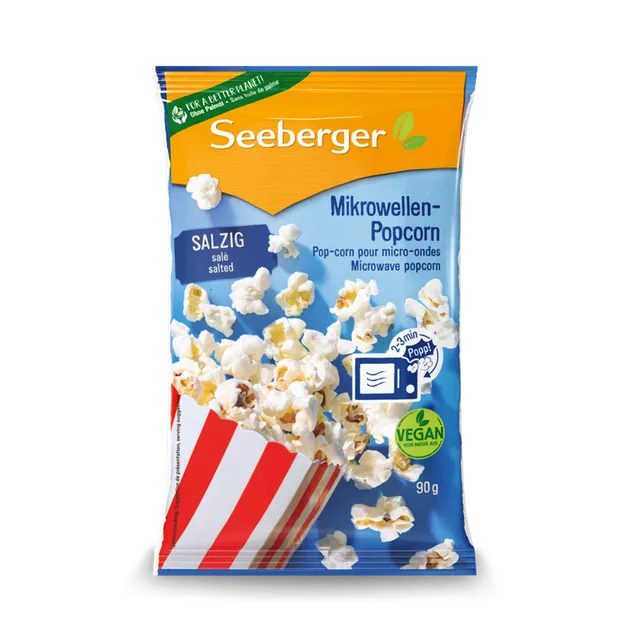 seeberger-silver-label-popcorn-sal-micro-ondes-90-g image 1