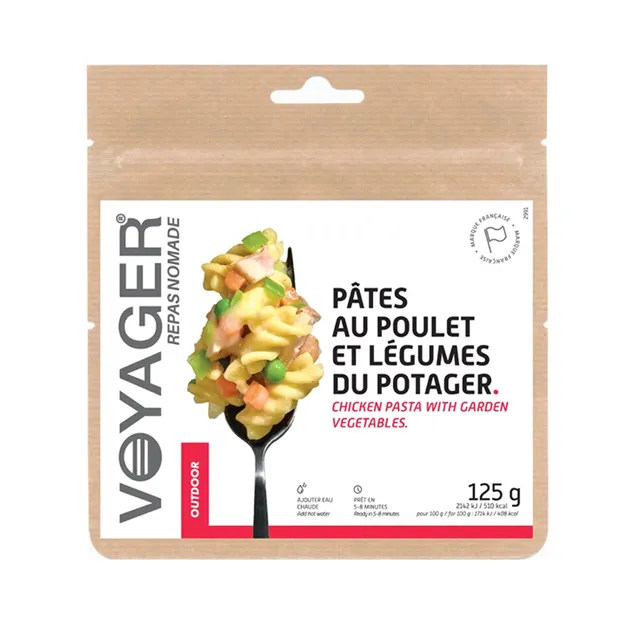 voyager-plats-p-tes-poulet-l-gumes-plat-x1-120g image 1