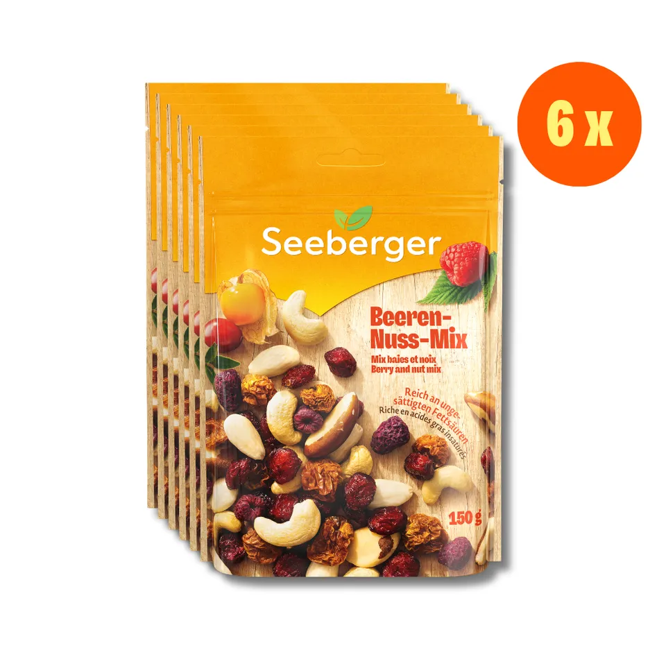 seeberger-silver-label-beeren-nuss-mix-m-lange-noix-baies-6x150g image 1