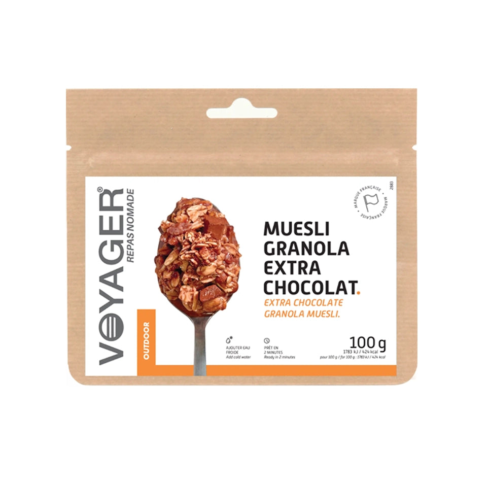 voyager-petit-d-jeuner-muesli-granola-chocolat-lyophilis-x1 image 1