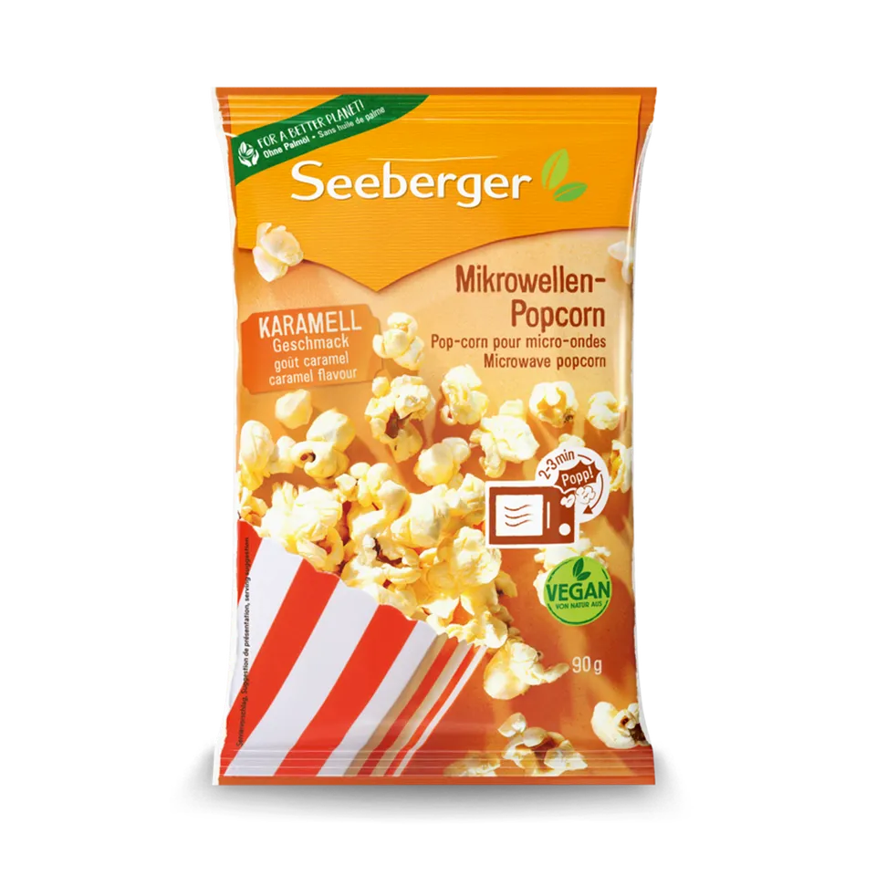 seeberger-silver-label-popcorn-caramel-micro-ondes-90-g image 1