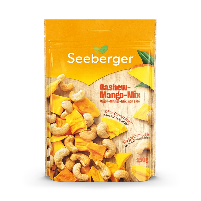 seeberger-silver-label-cajou-mango-mix-fruits-secs-150-g image 1