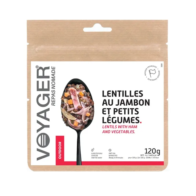 voyager-plats-lentilles-jambon-l-gumes-lyophilis-es image 1