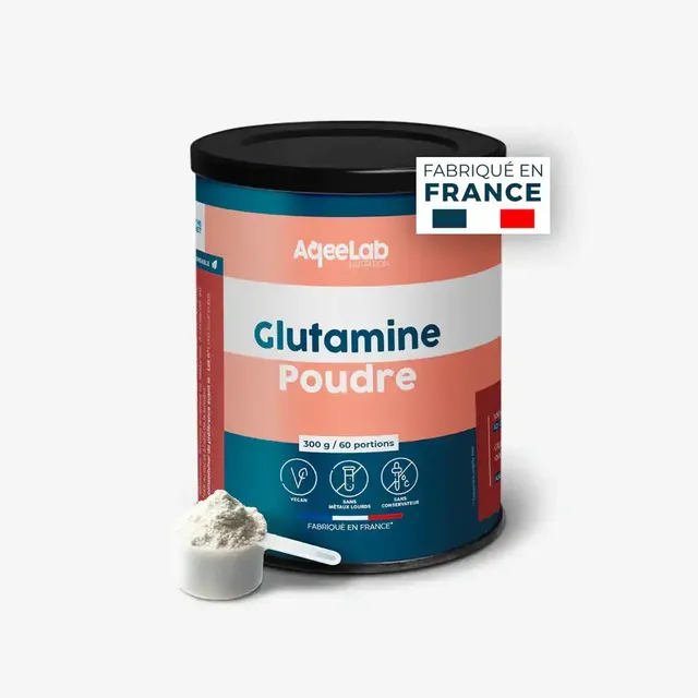 aqeelab-glutamine-poudre-300g-vegan-pure-france image 1