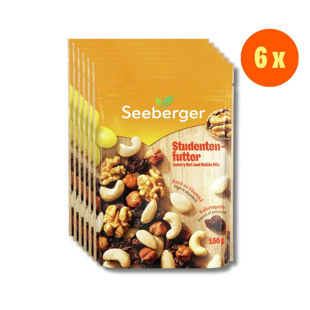 seeberger-silver-label-studentenfutter-multipack-6x150-g-vitamine-e image 1